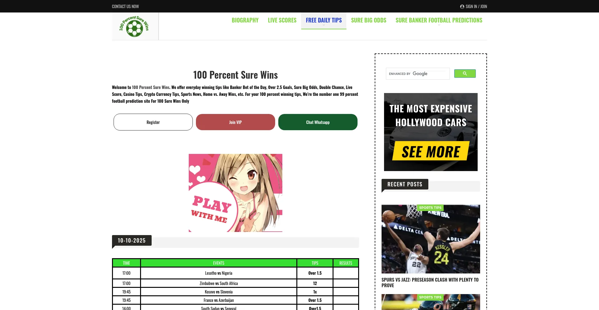 100percentsurewins.com