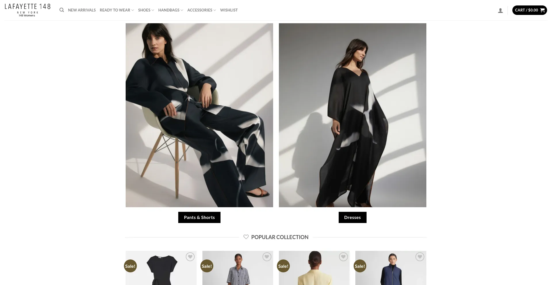 Website screenshot of 148womens.com