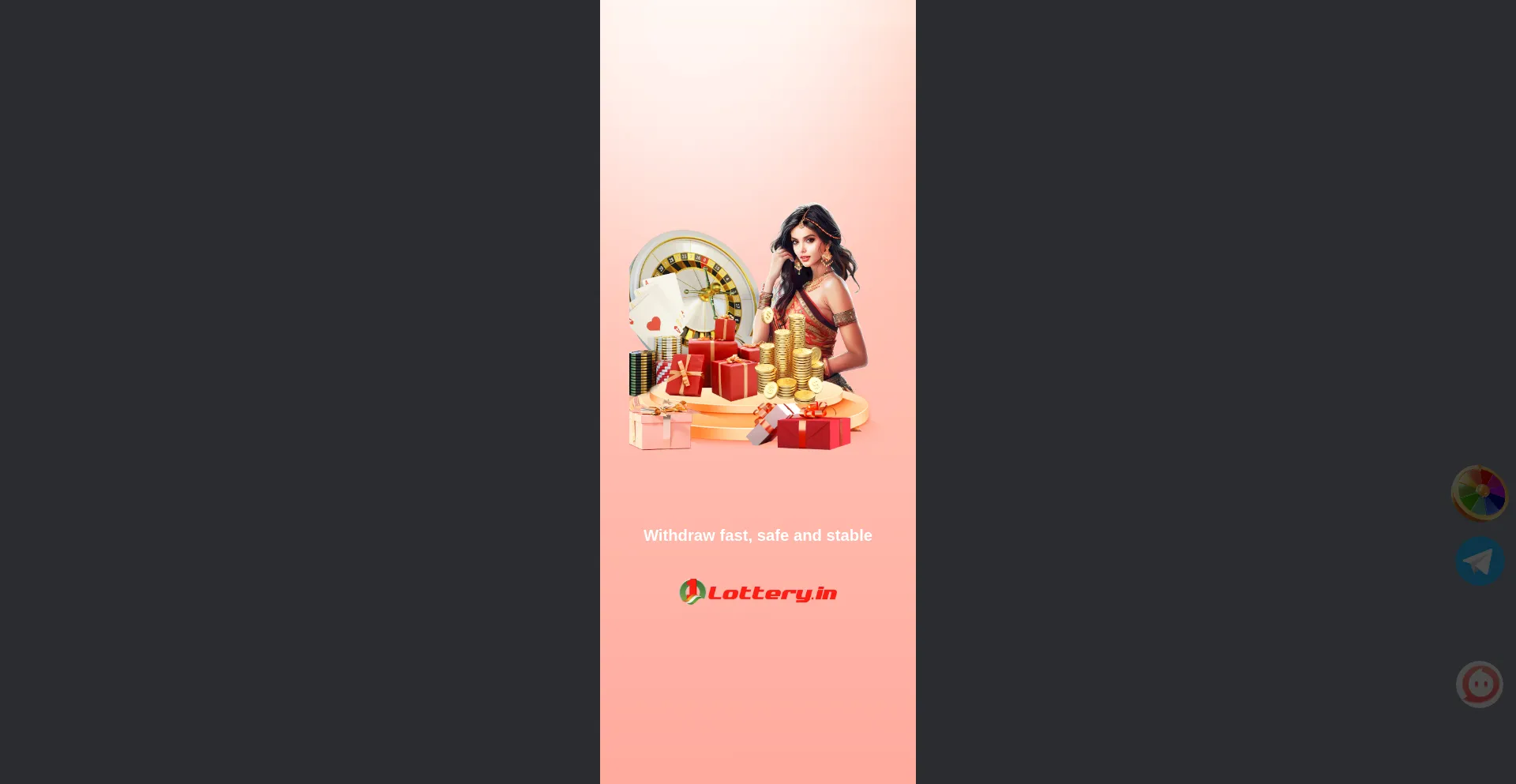 Website screenshot of 1lotteryaa.com