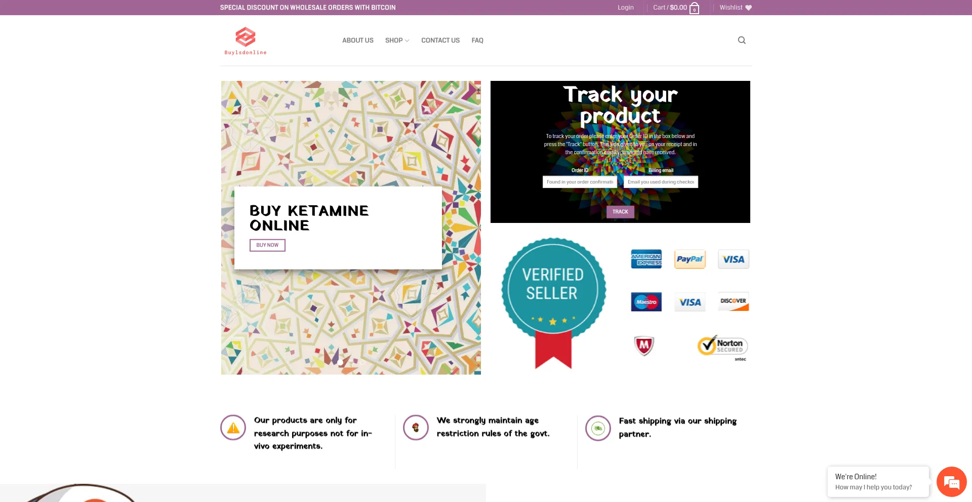 Website screenshot of 1plsdforsale.com