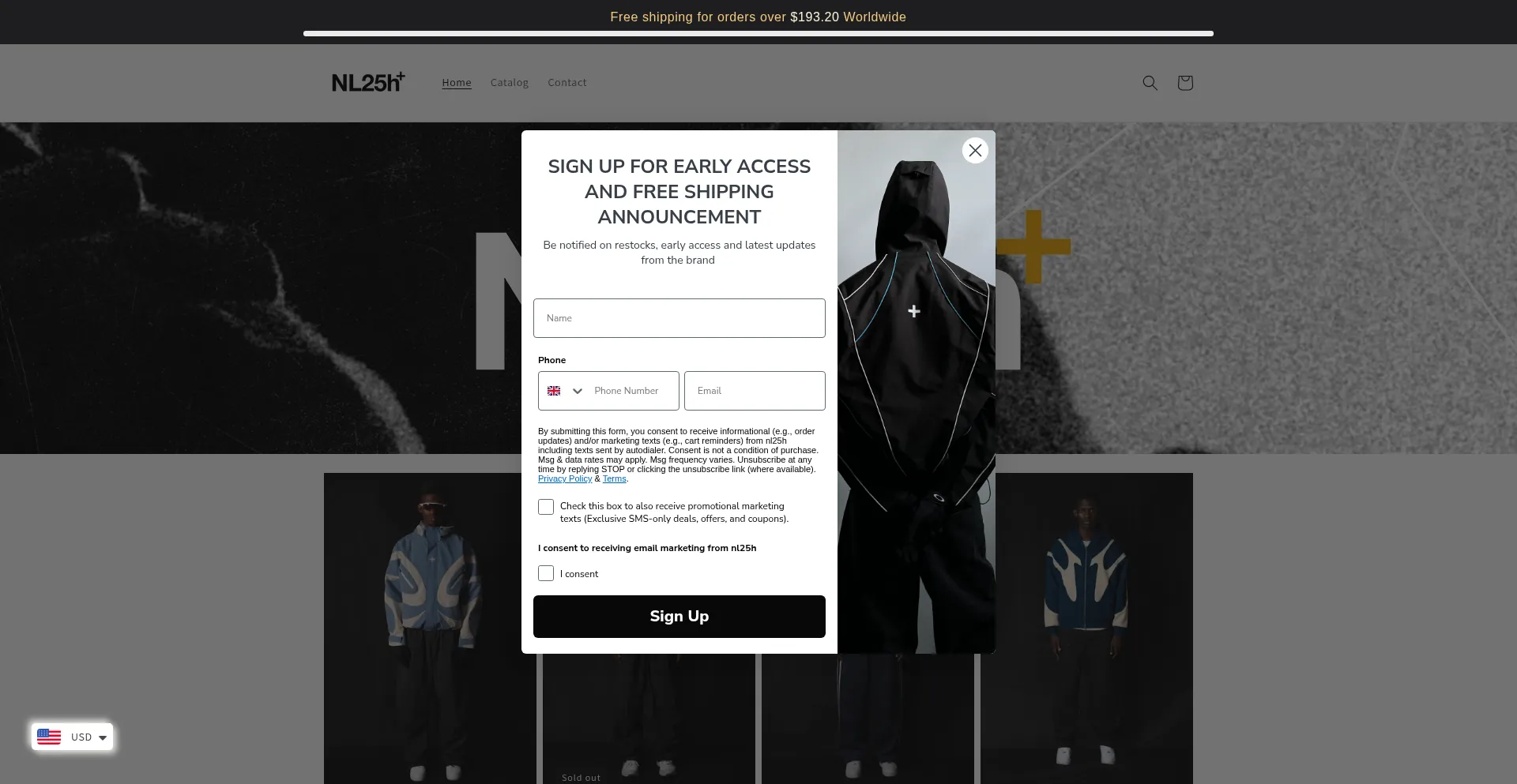 Website screenshot of 25-h.com