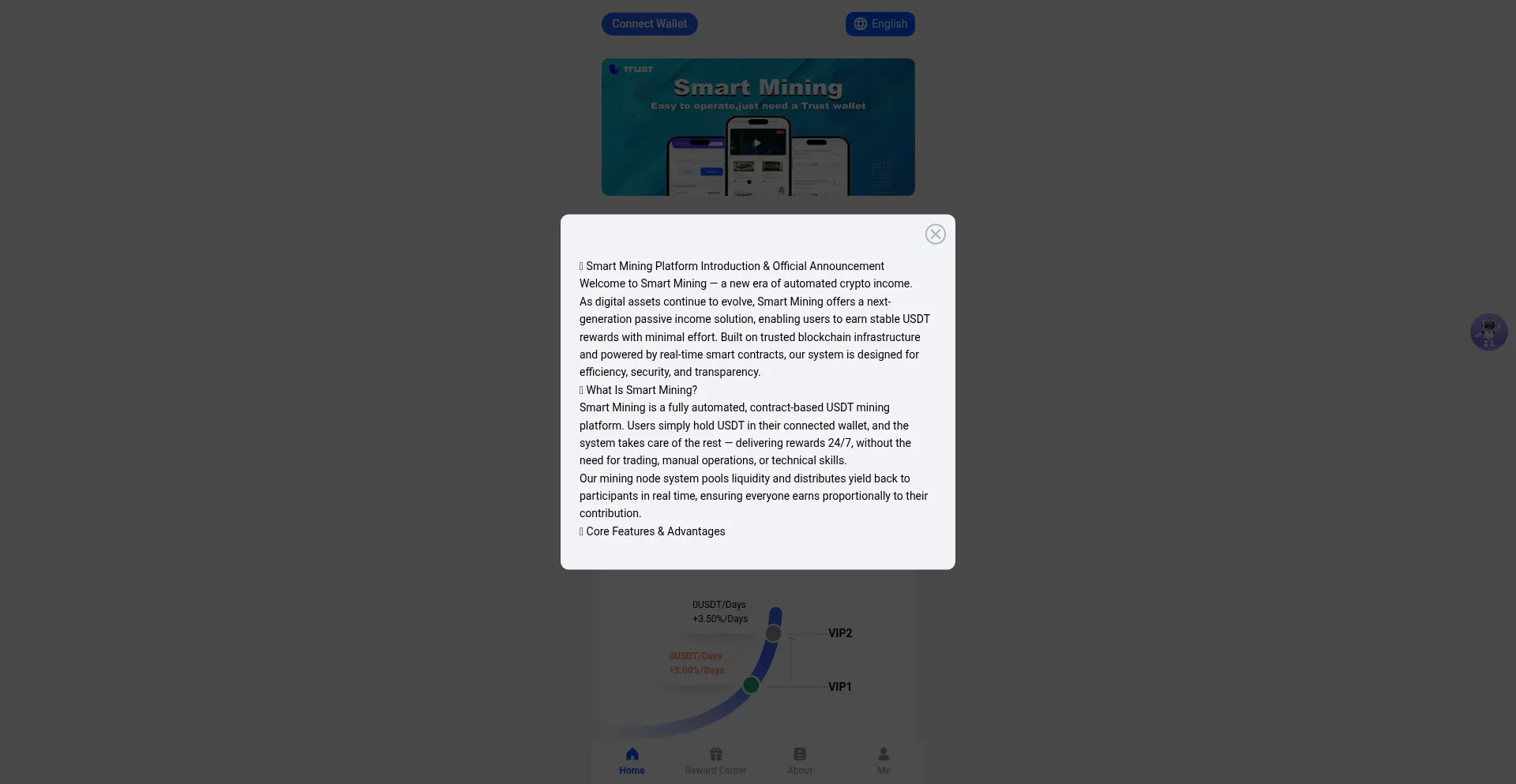 Website screenshot of 2btc.cc
