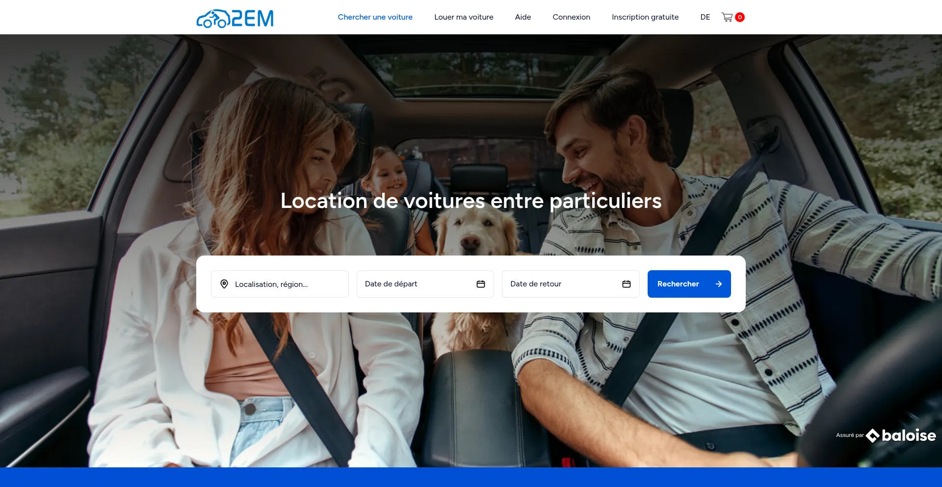 Website screenshot of 2em.ch
