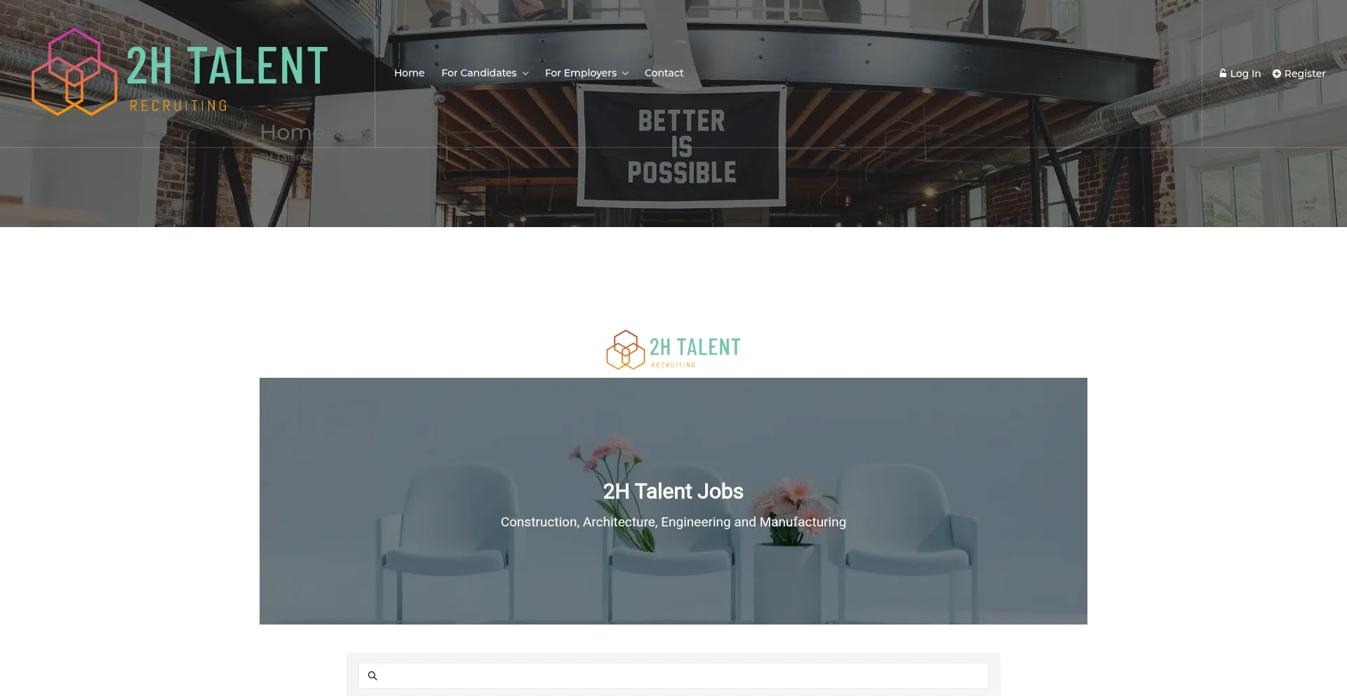 Website screenshot of 2htalent.com