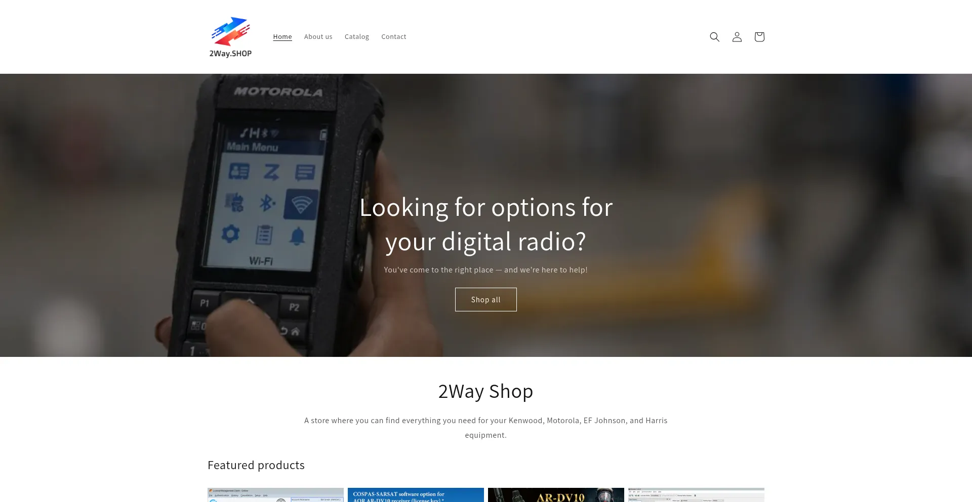 Website screenshot of 2way.shop