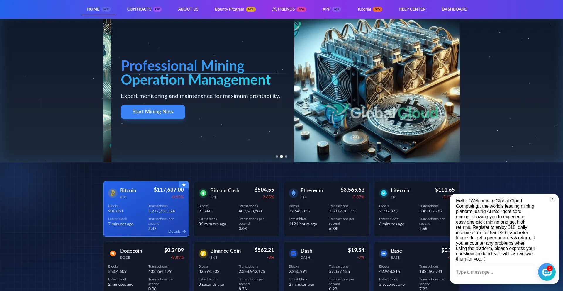 Website screenshot of 35global.com