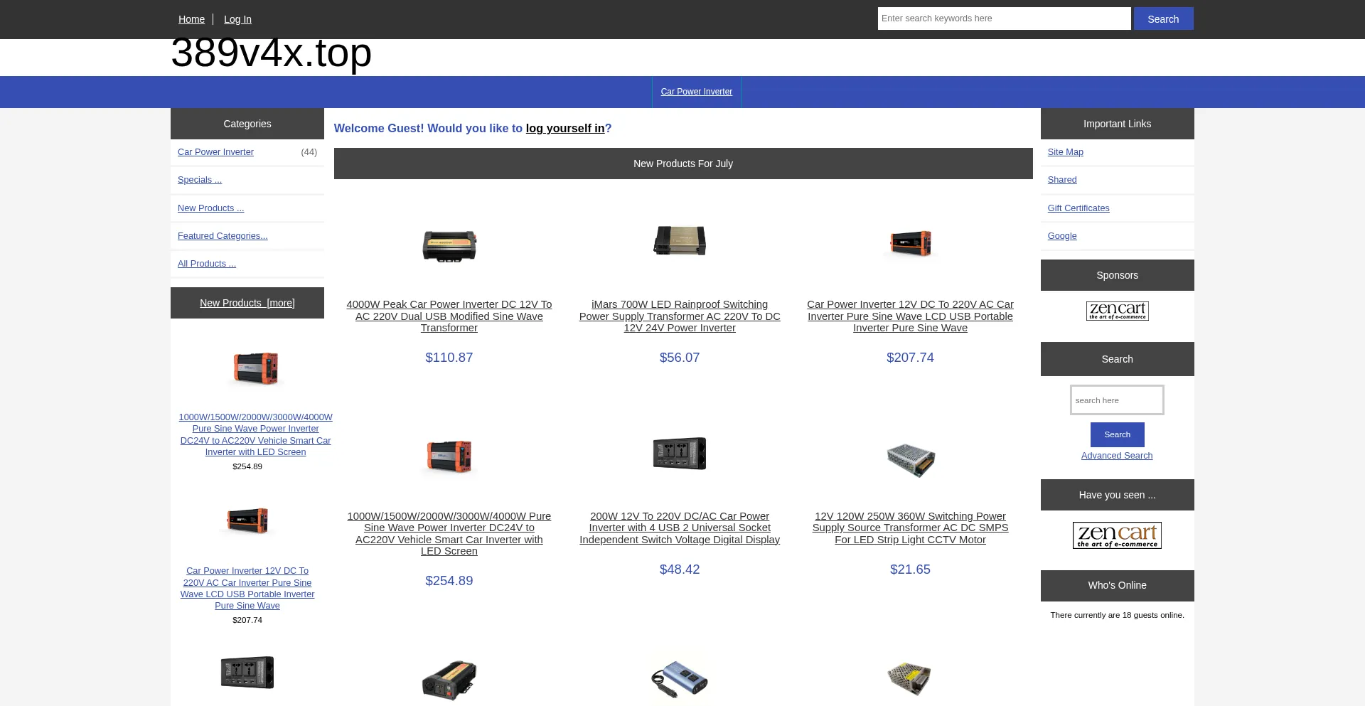 Website screenshot of 389v4x.top