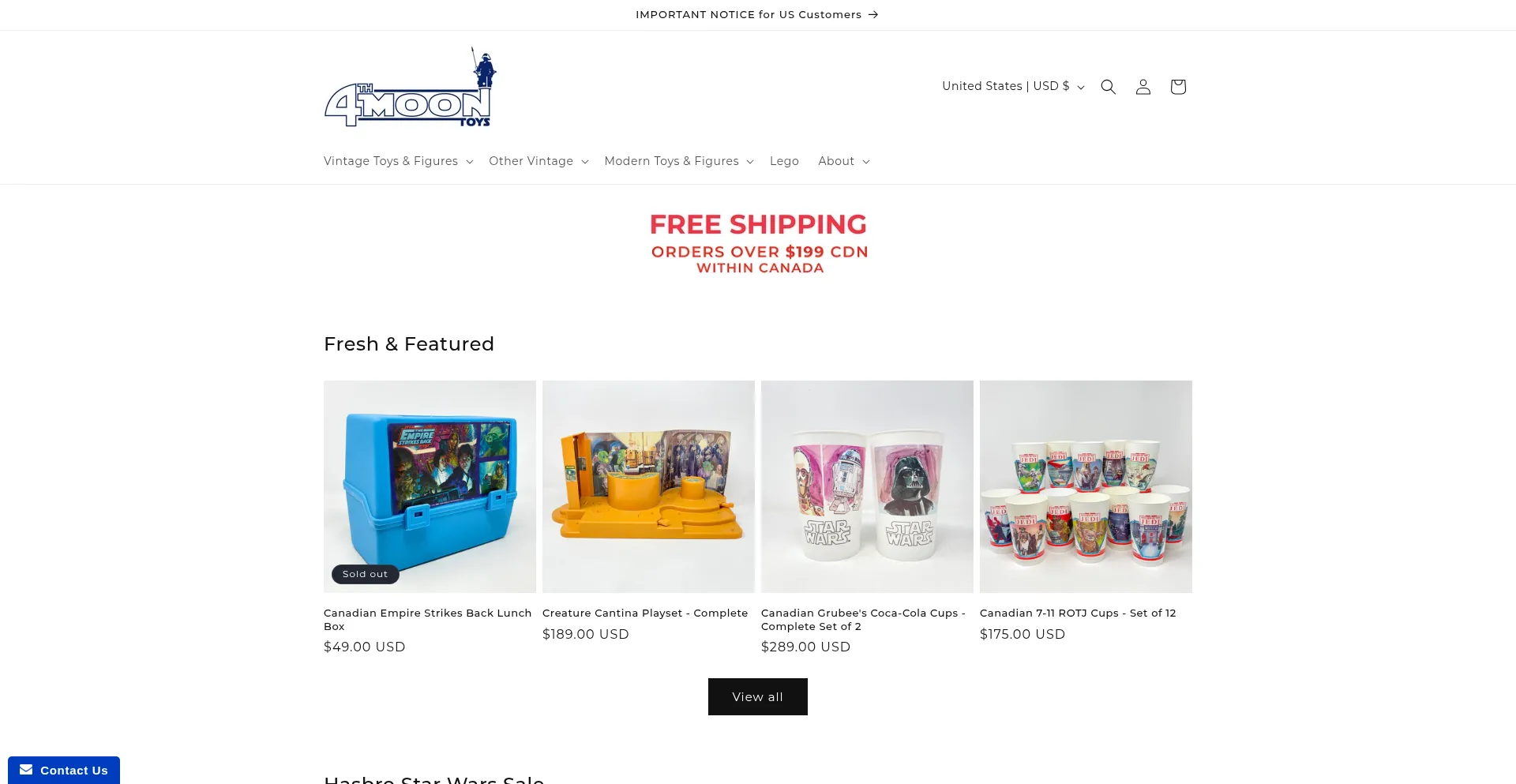 Website screenshot of 4thmoon.ca