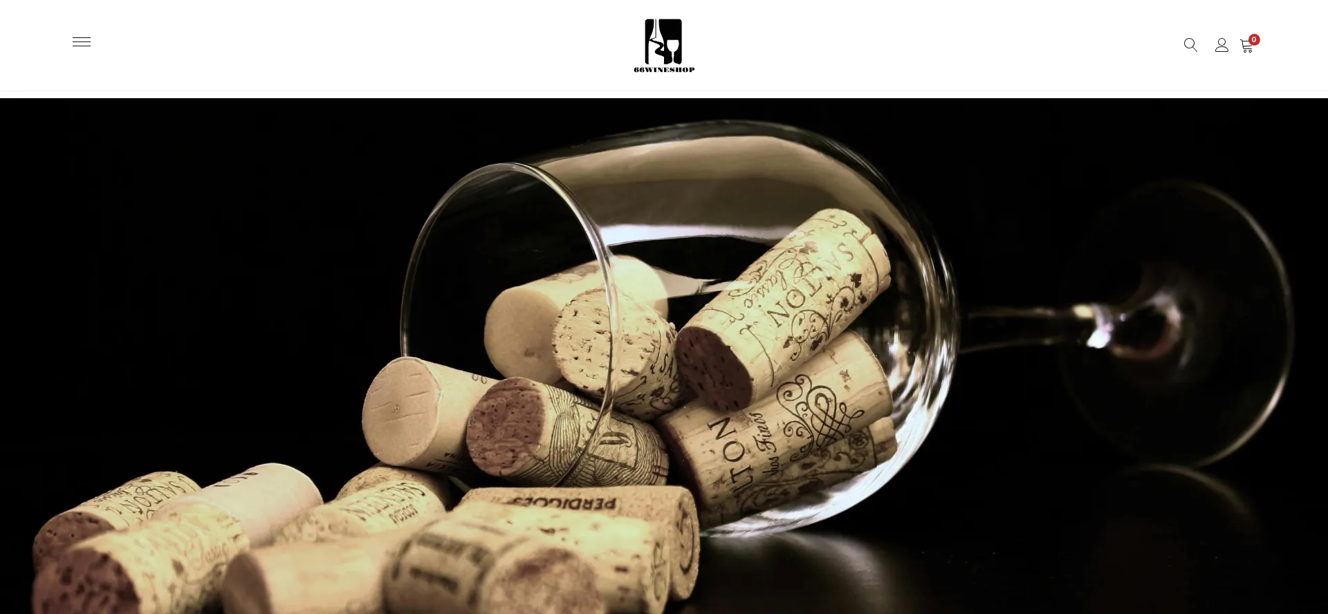 Website screenshot of 66wineshop.com