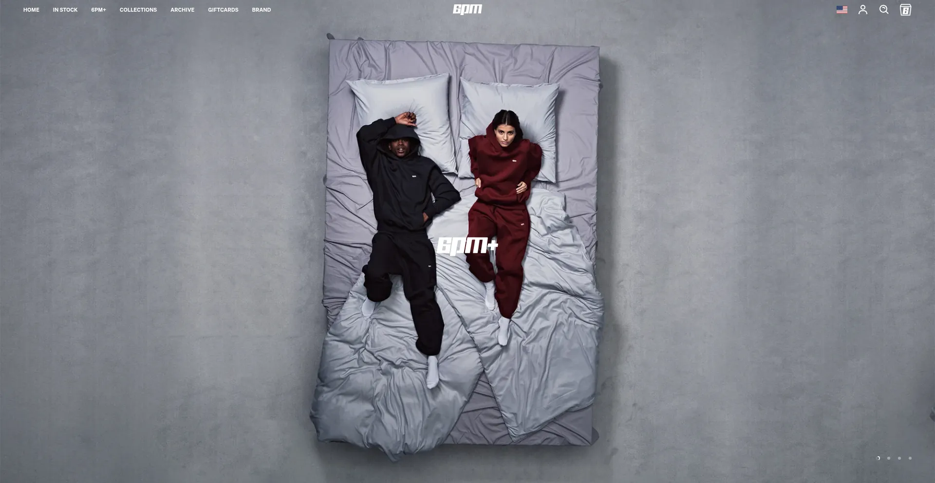 Website screenshot of 6pmseason.com