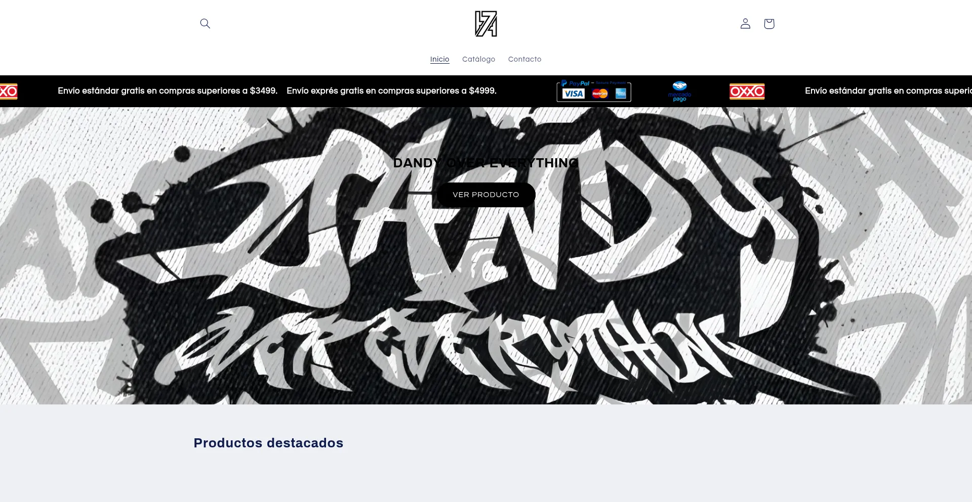 Website screenshot of 7hats.mx