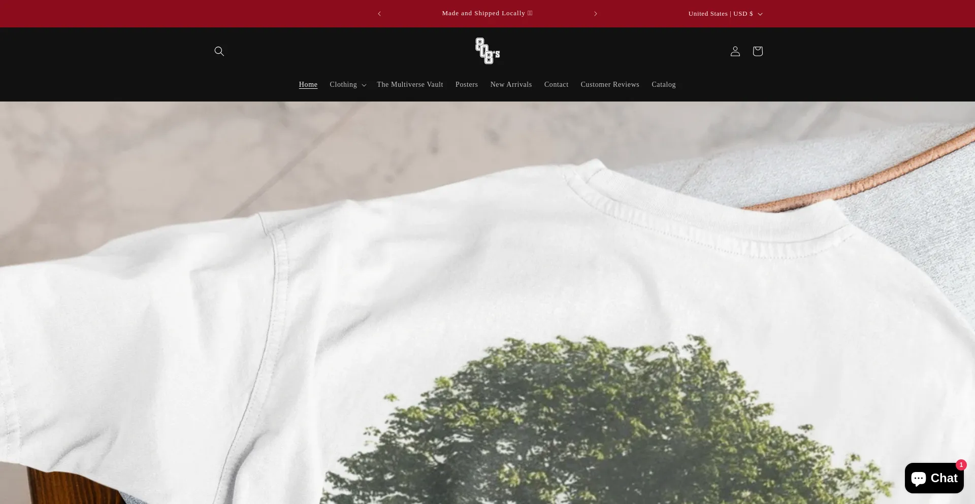 Website screenshot of 808s.shop