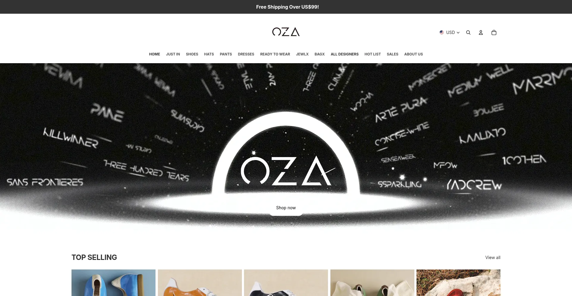 Website screenshot of 818oza.com