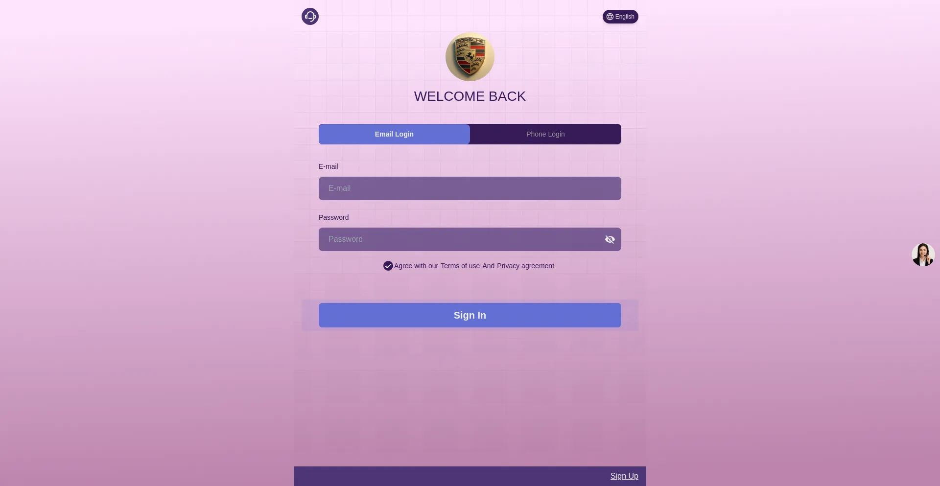 Website screenshot of 888-porsche-vip.com