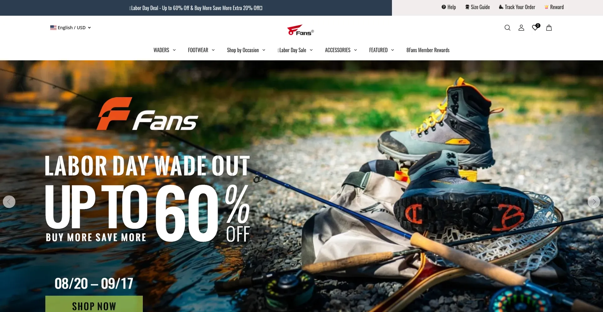 Website screenshot of 8fans.com