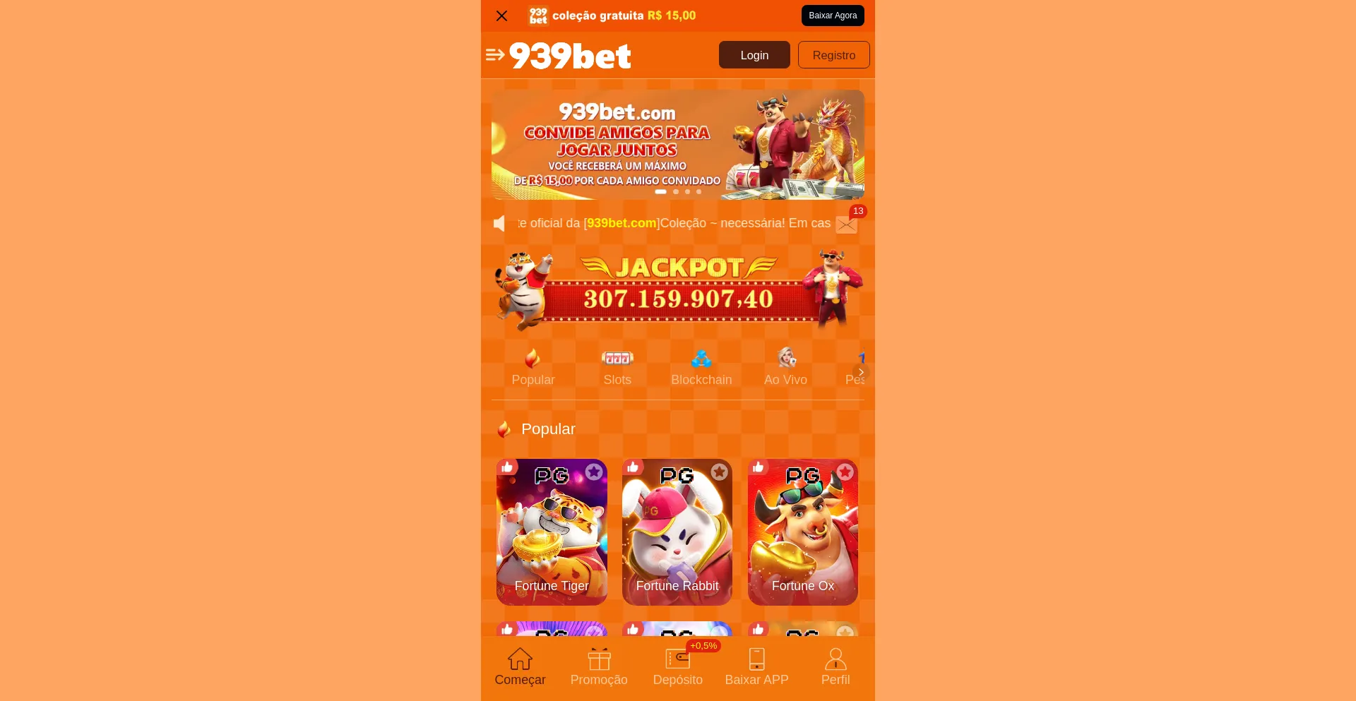 Website screenshot of 939bet.vip
