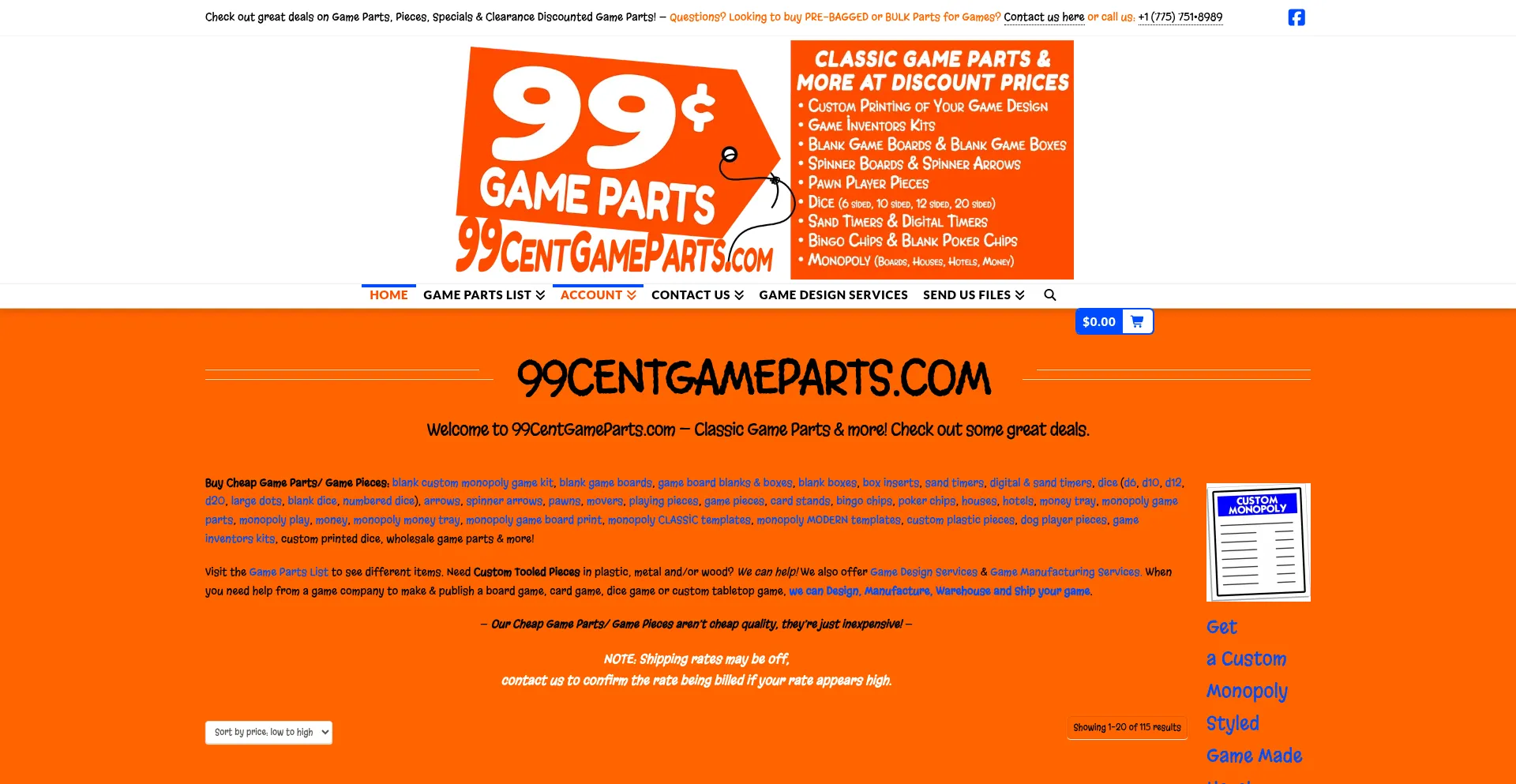 99centsgameparts.com