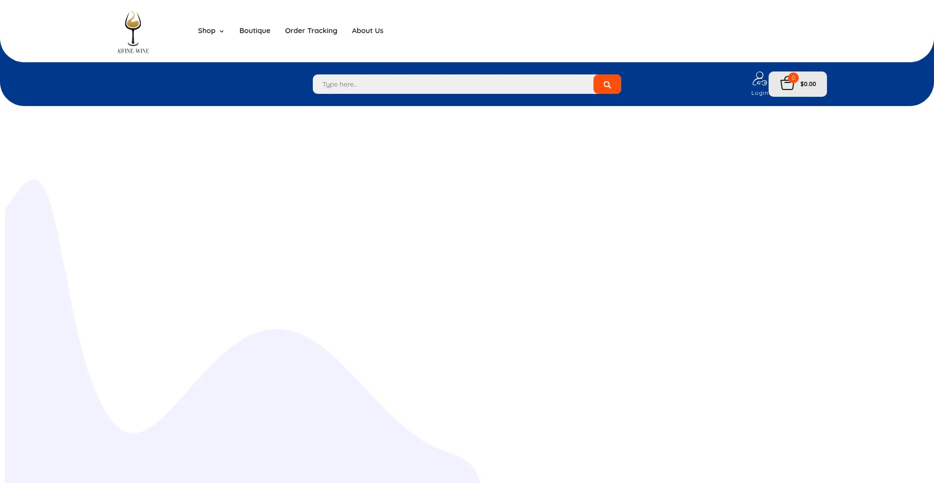 Website screenshot of A1fine-wine.com