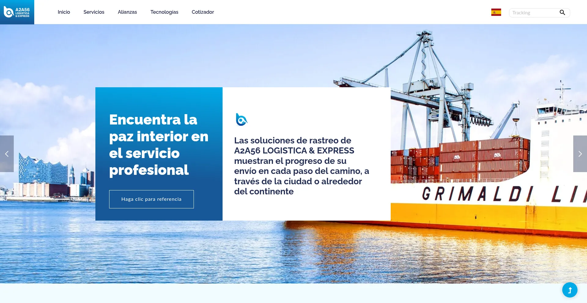 Website screenshot of A2a56.com