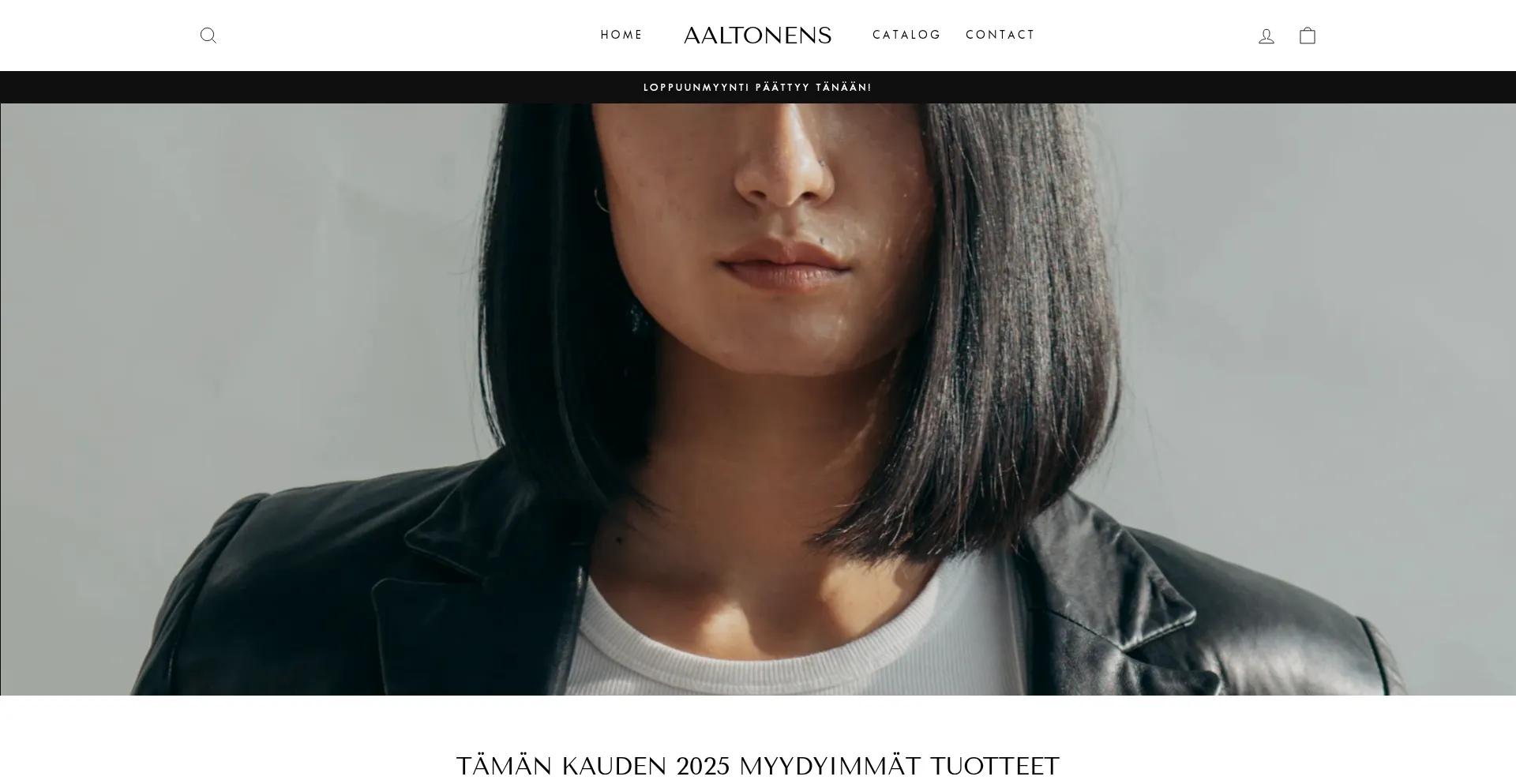 Website screenshot of Aaltonens.com
