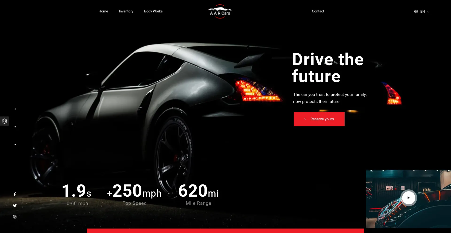 Website screenshot of Aarcars.co.uk