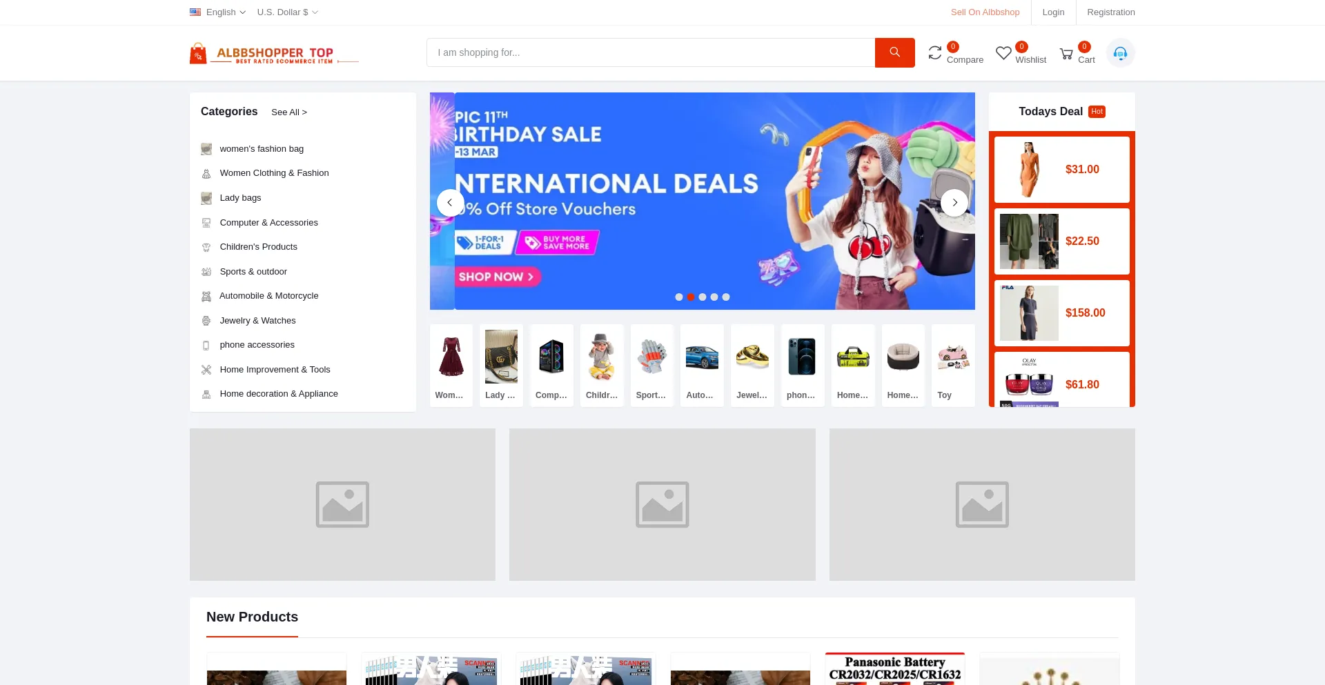 Website screenshot of Abbshoops.top