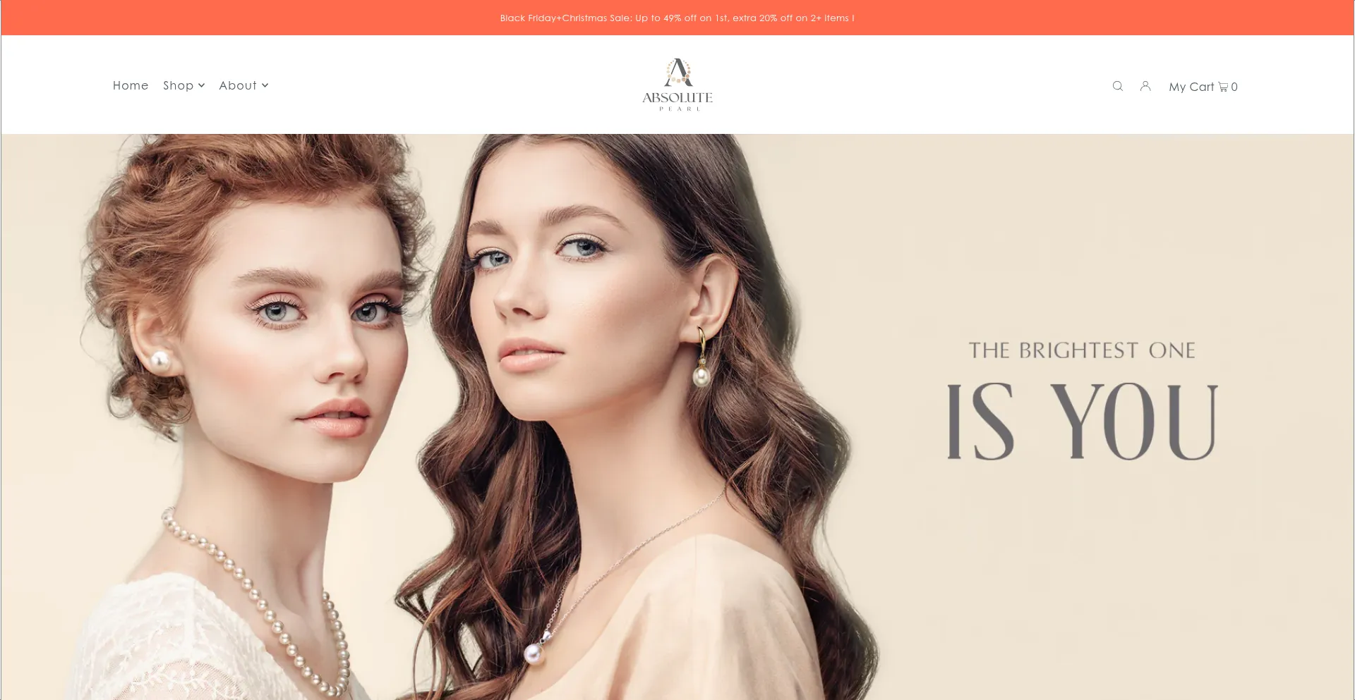 Website screenshot of Absolute-pearl.com