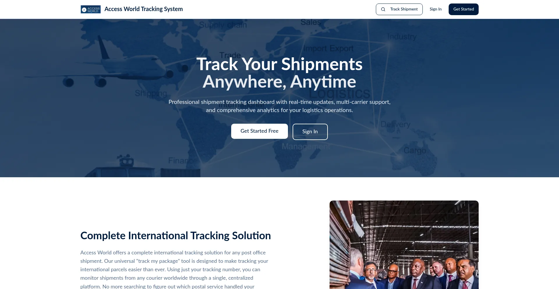 Website screenshot of Accessworldsupply.com