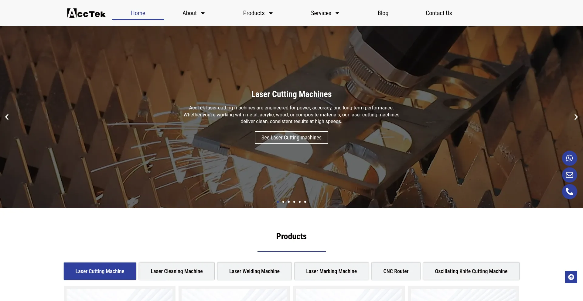 Website screenshot of Acctekgroup.com