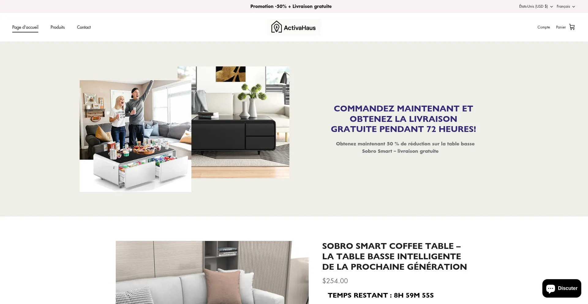 Website screenshot of Activahaus.com