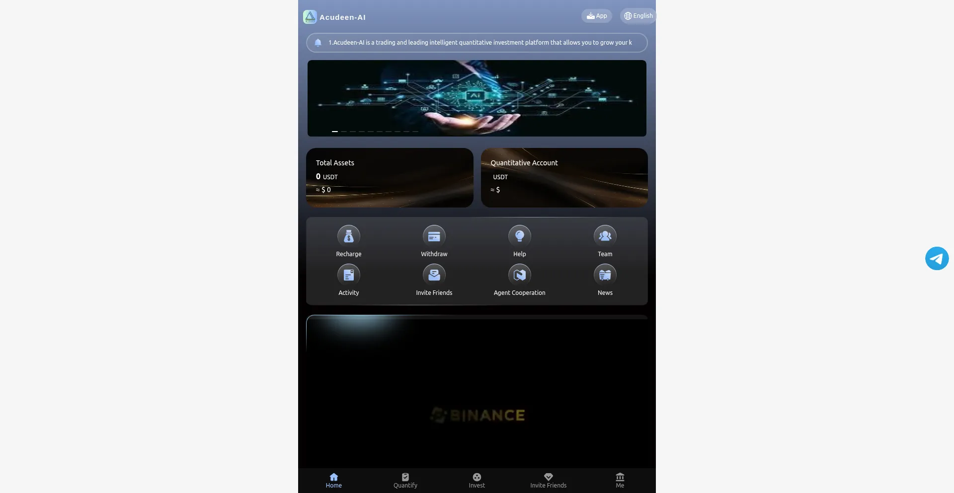 Website screenshot of Acudeenai.bet