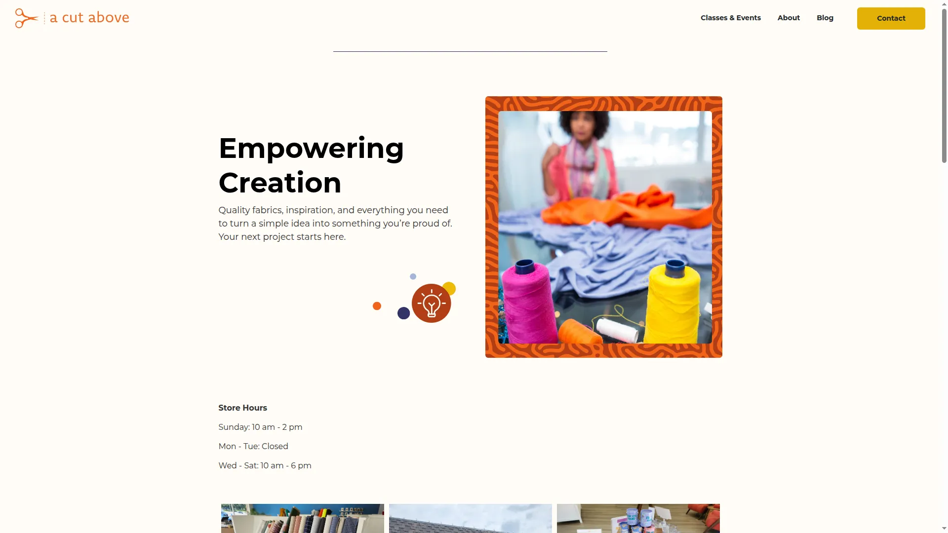 Acutabovefabric.com