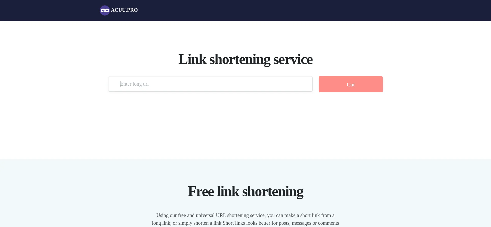 Website screenshot of Acuu.pro