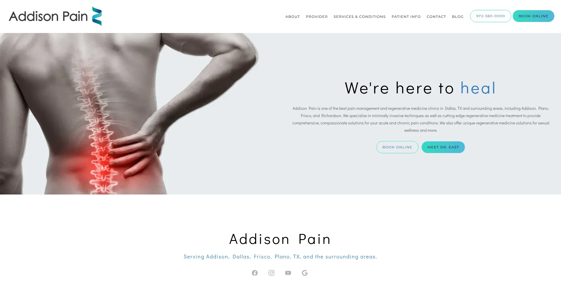 Website screenshot of Addisonprm.com