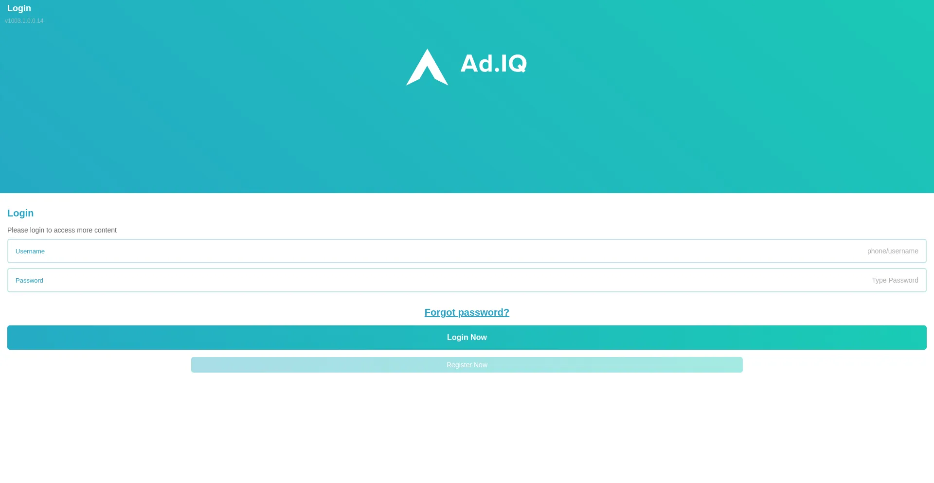 Website screenshot of Adiq-admarketing.com