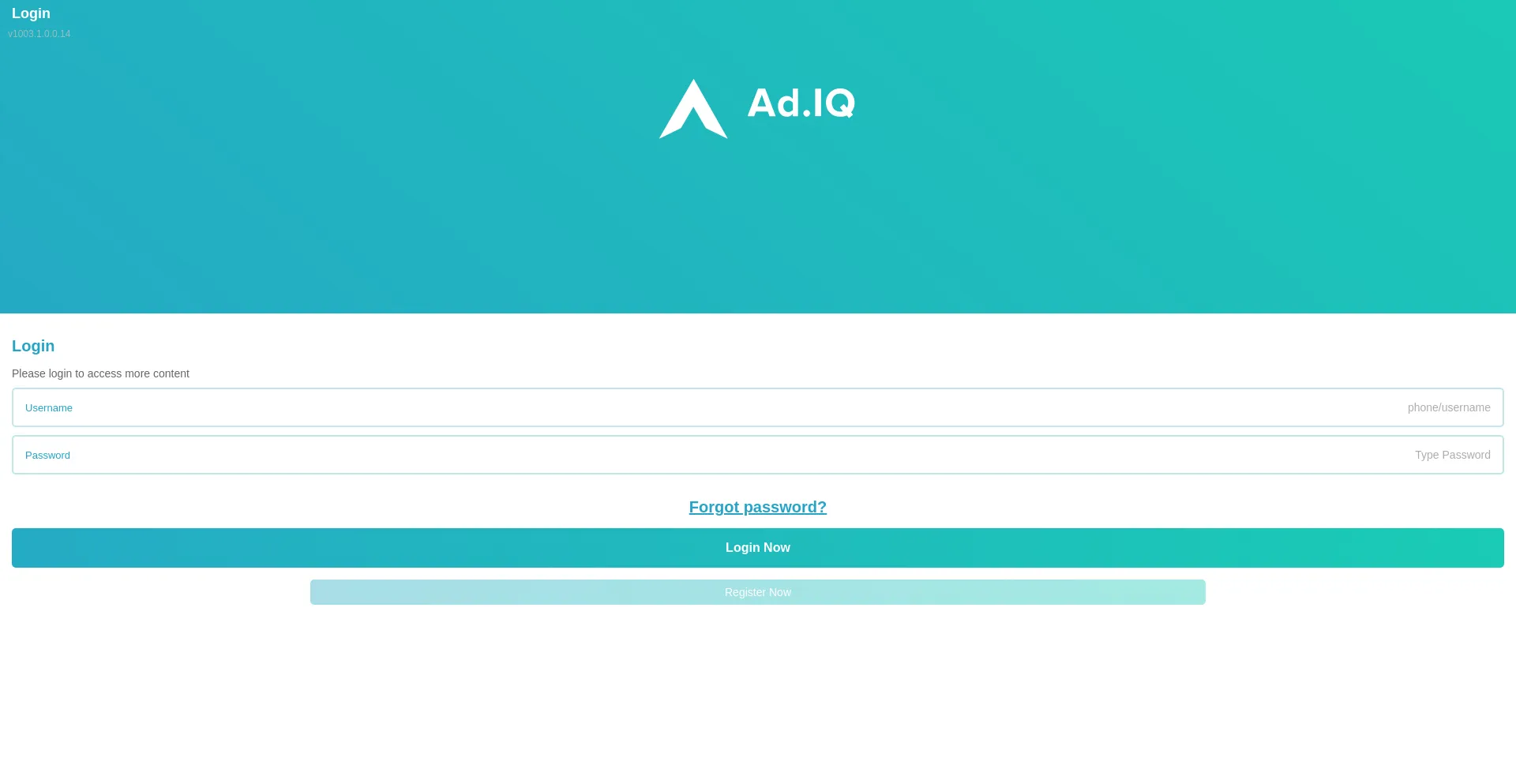 Website screenshot of Adiqcc-marketing.com