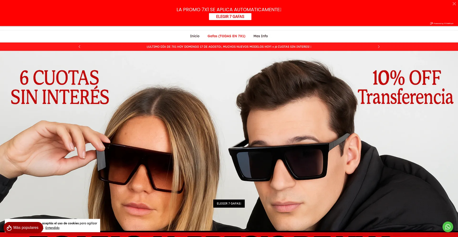 Website screenshot of Adrenaline.com.ar