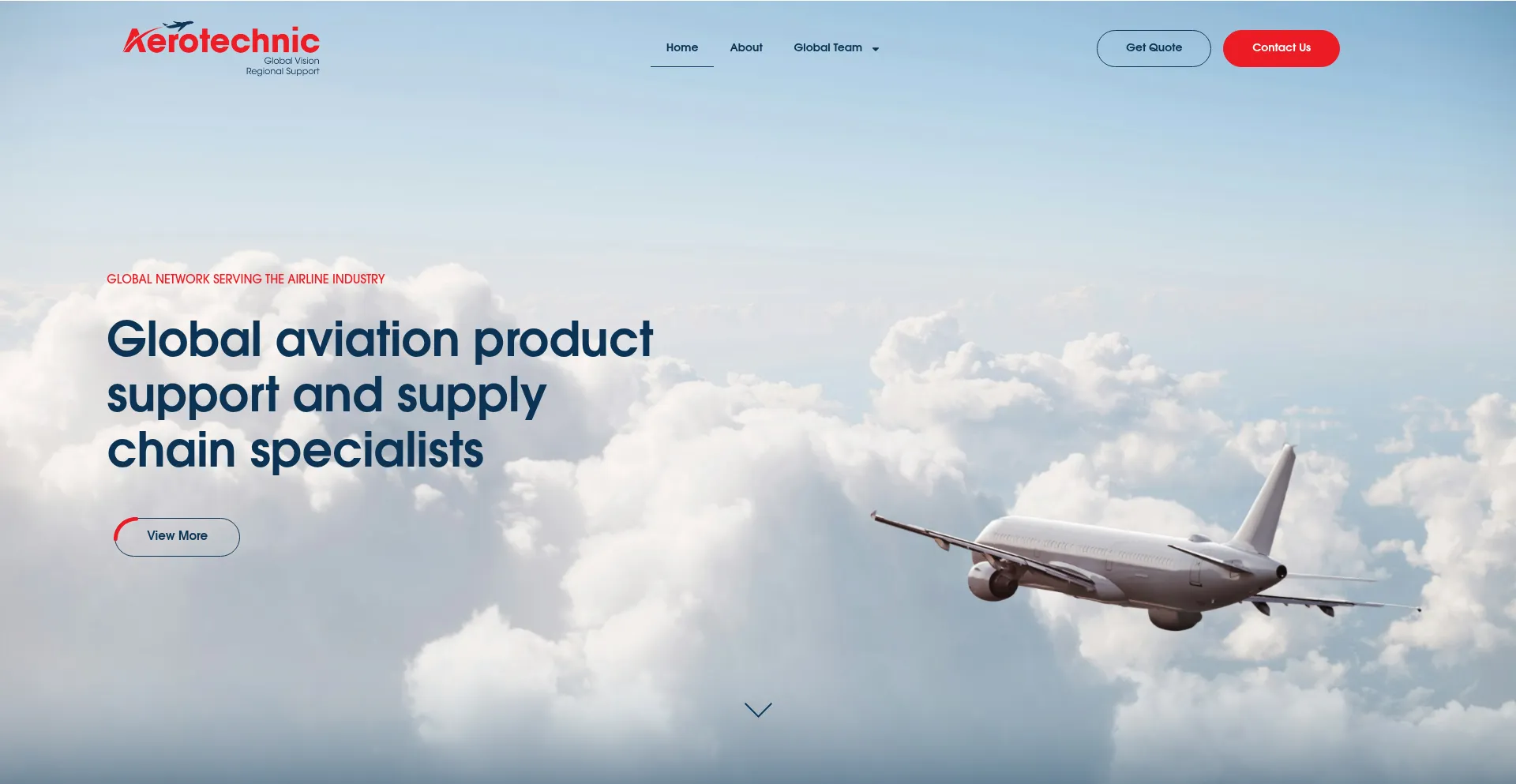 Website screenshot of Aerotechnic-harmony.com