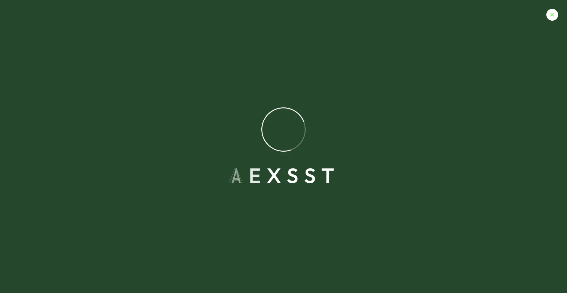 Website screenshot of Aexsst.com