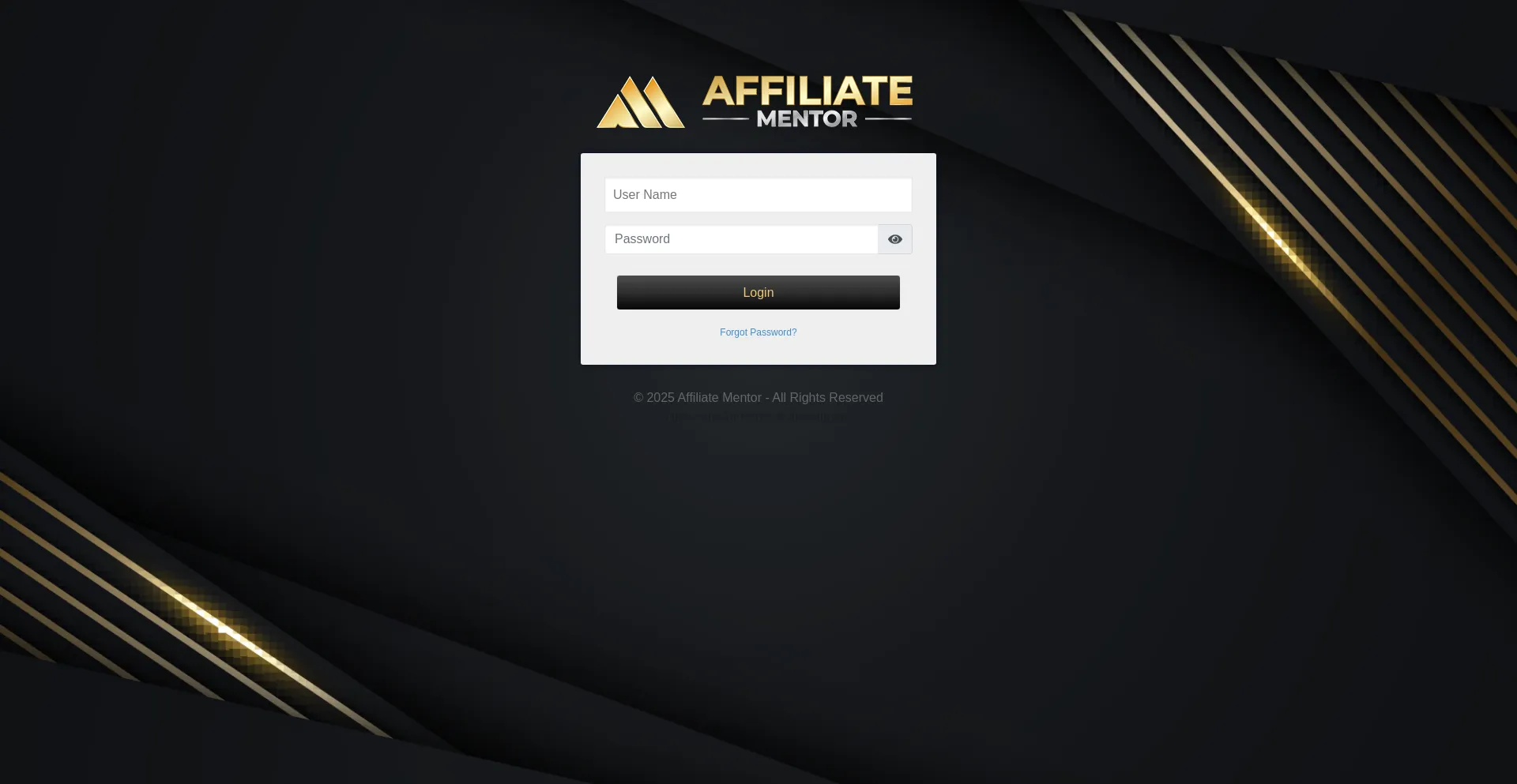 Website screenshot of Affiliatementor.com
