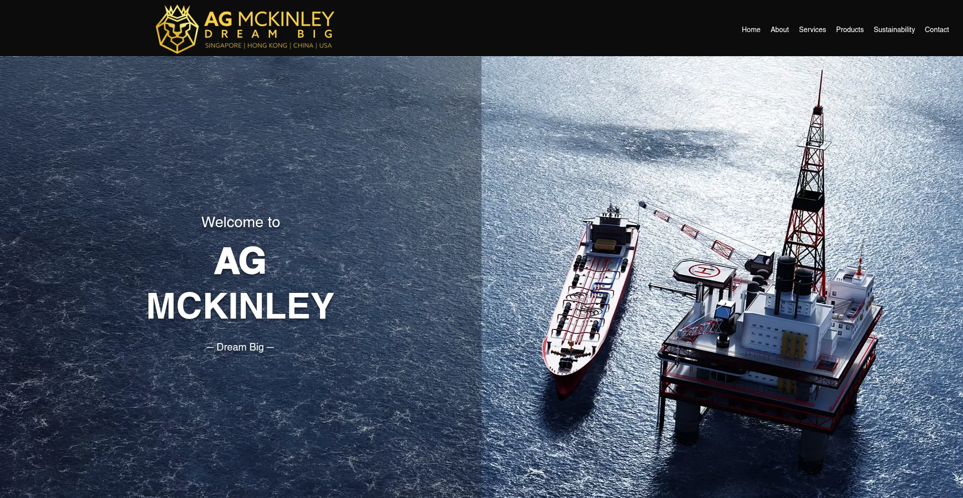 Website screenshot of Agmckinley.com