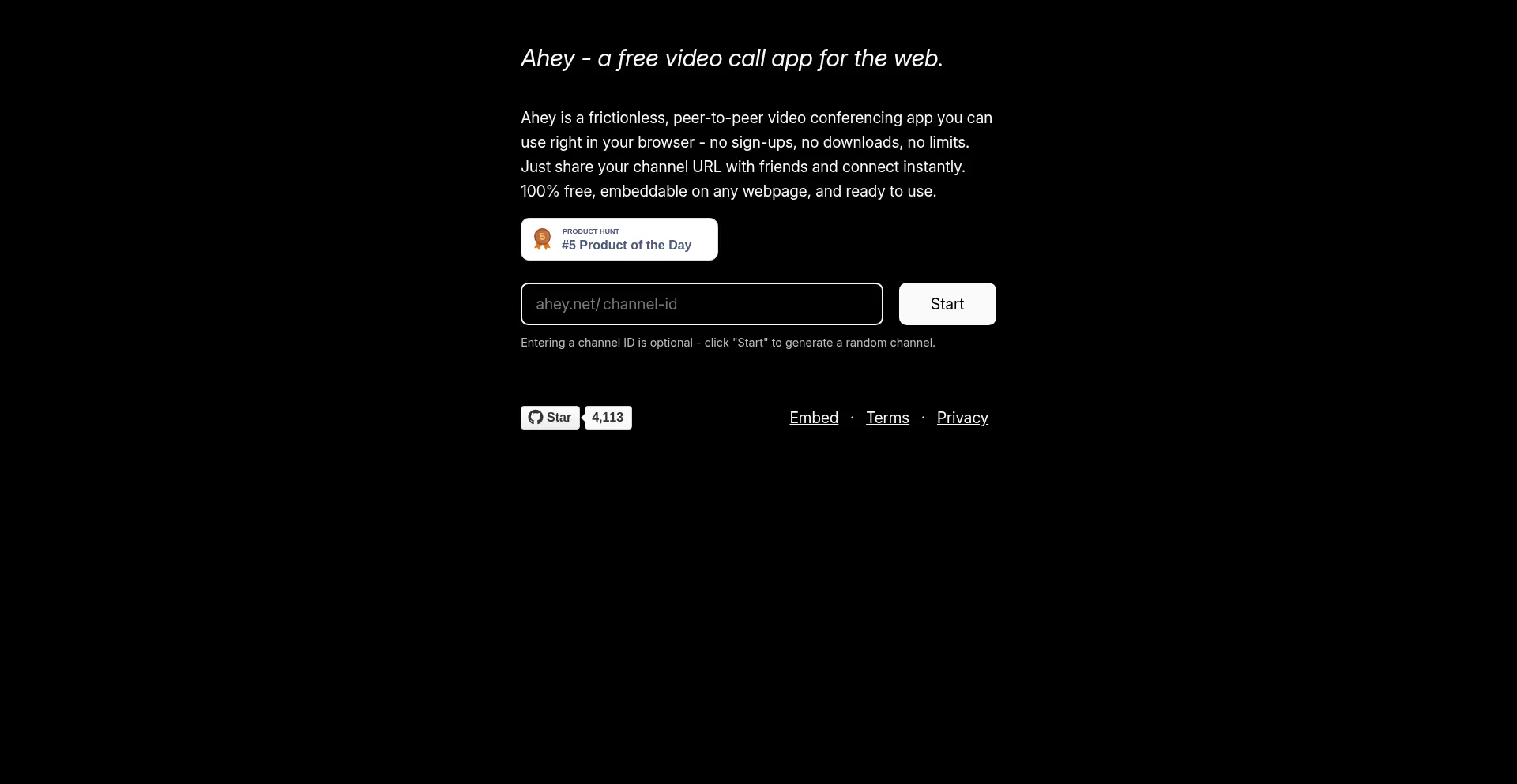 Website screenshot of Ahey.net