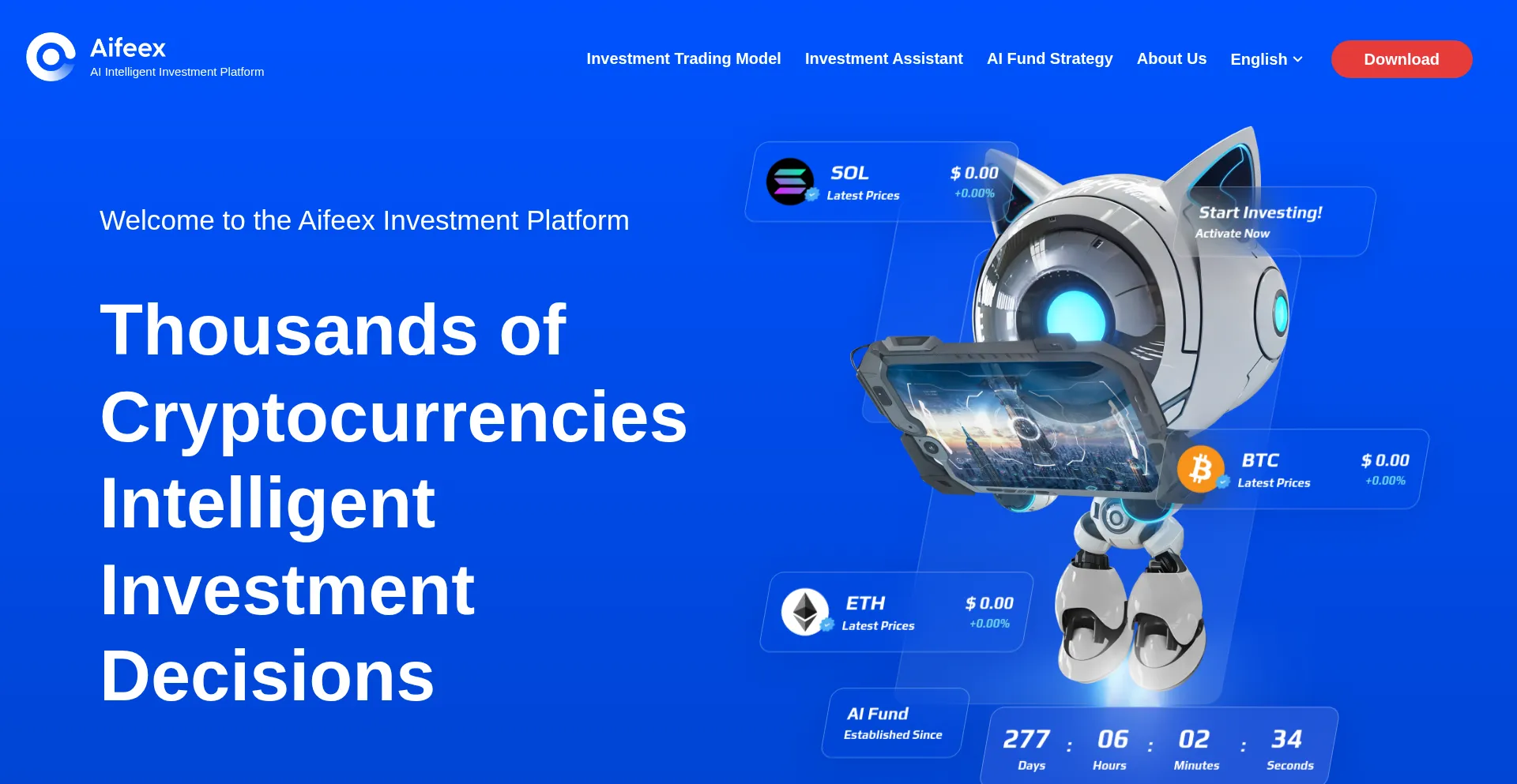 Website screenshot of Aifeex.com