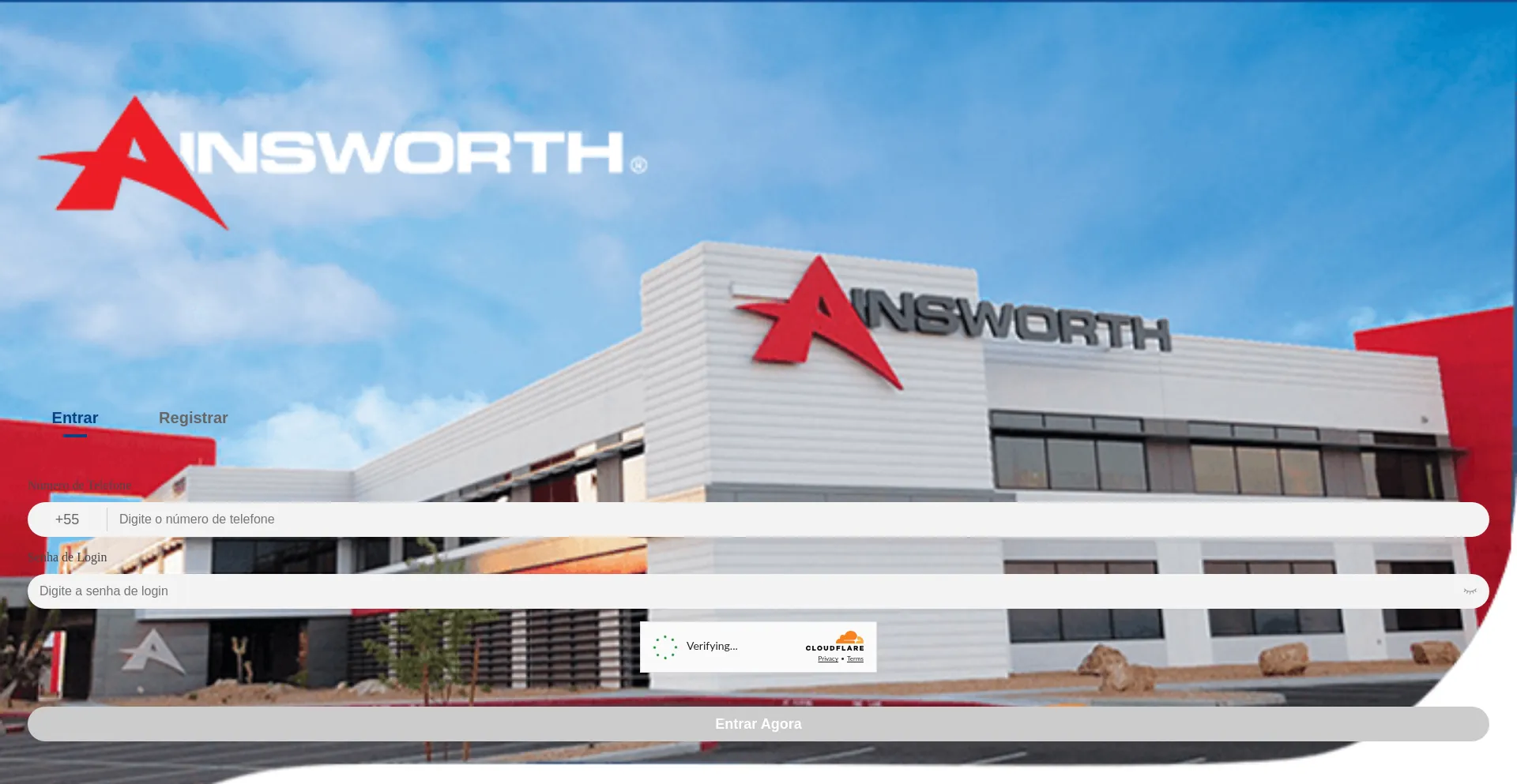 Website screenshot of Ainsworth2025.com