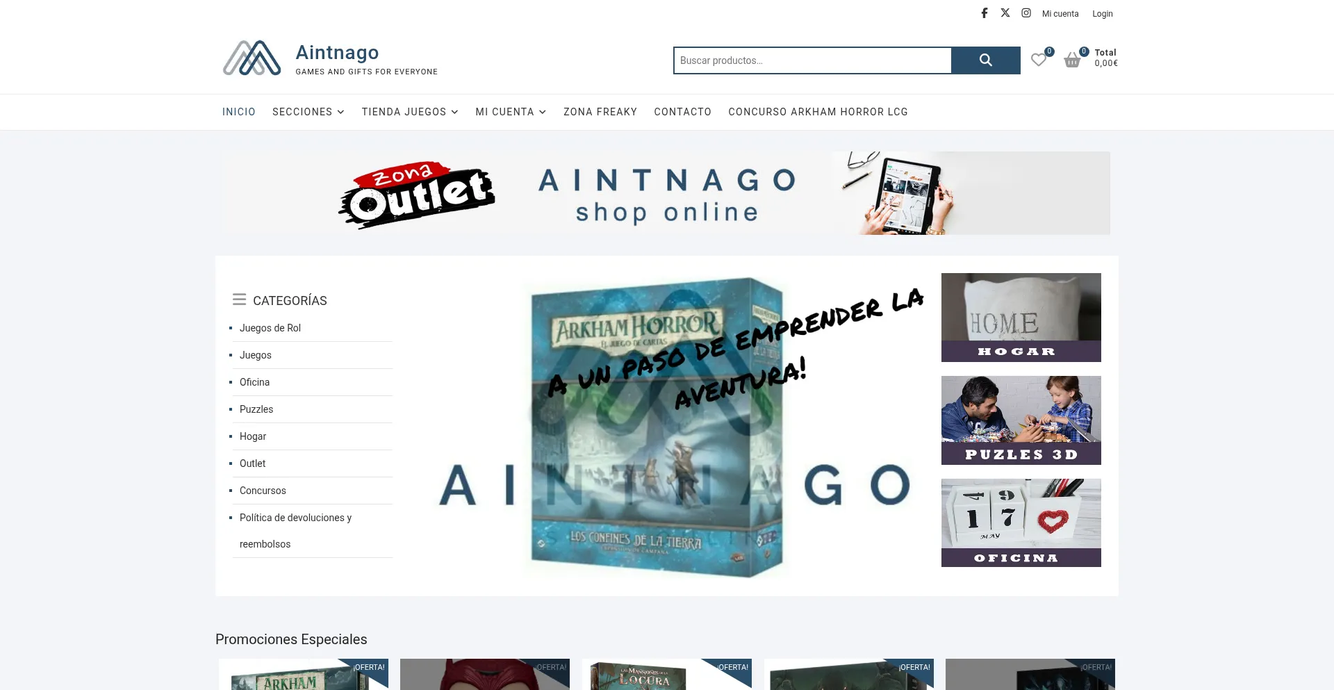 Website screenshot of Aintnago.com
