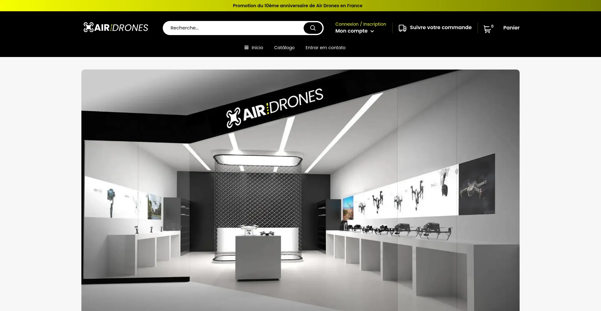 Website screenshot of Airdrones-fr.com