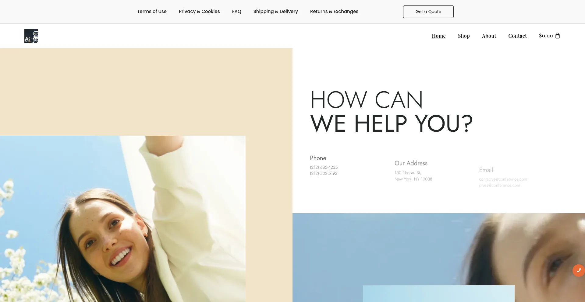 Website screenshot of Aiterations.com