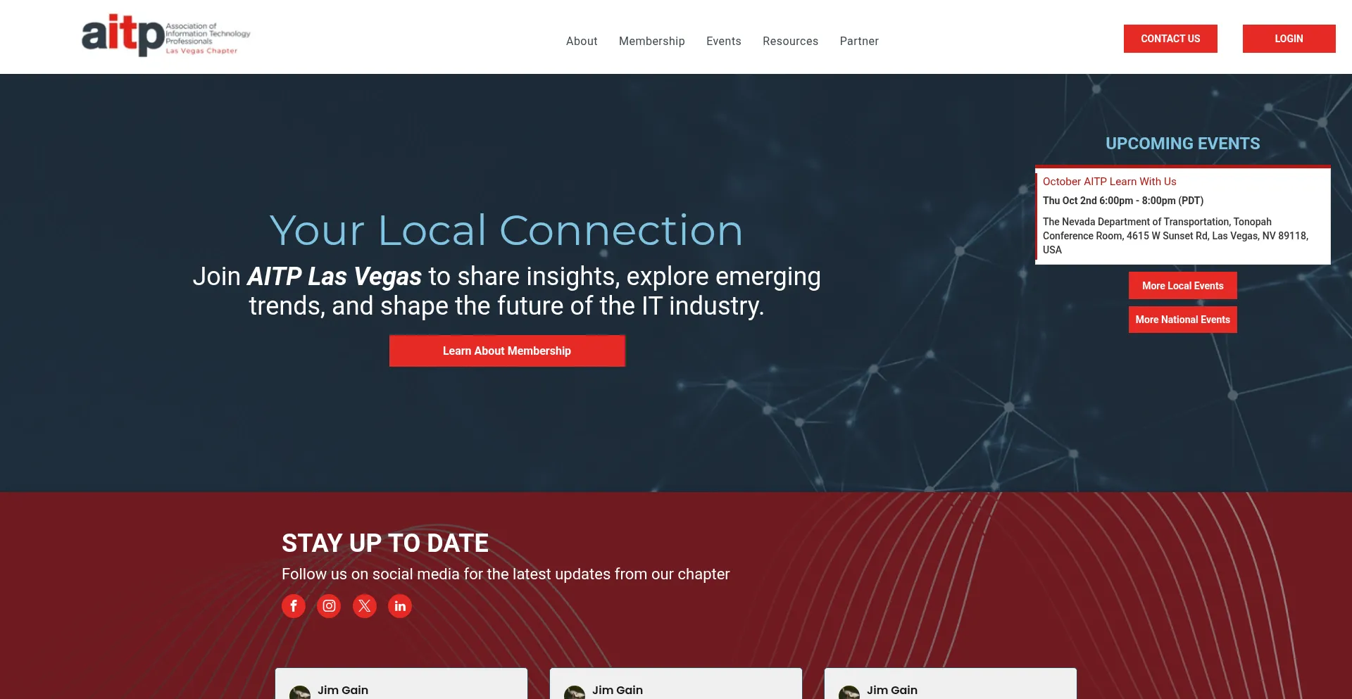 Website screenshot of Aitplv.com