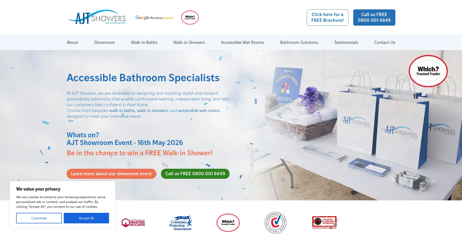 Ajtshowers.co.uk