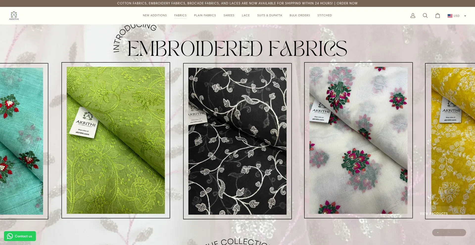 Website screenshot of Akrithi.com